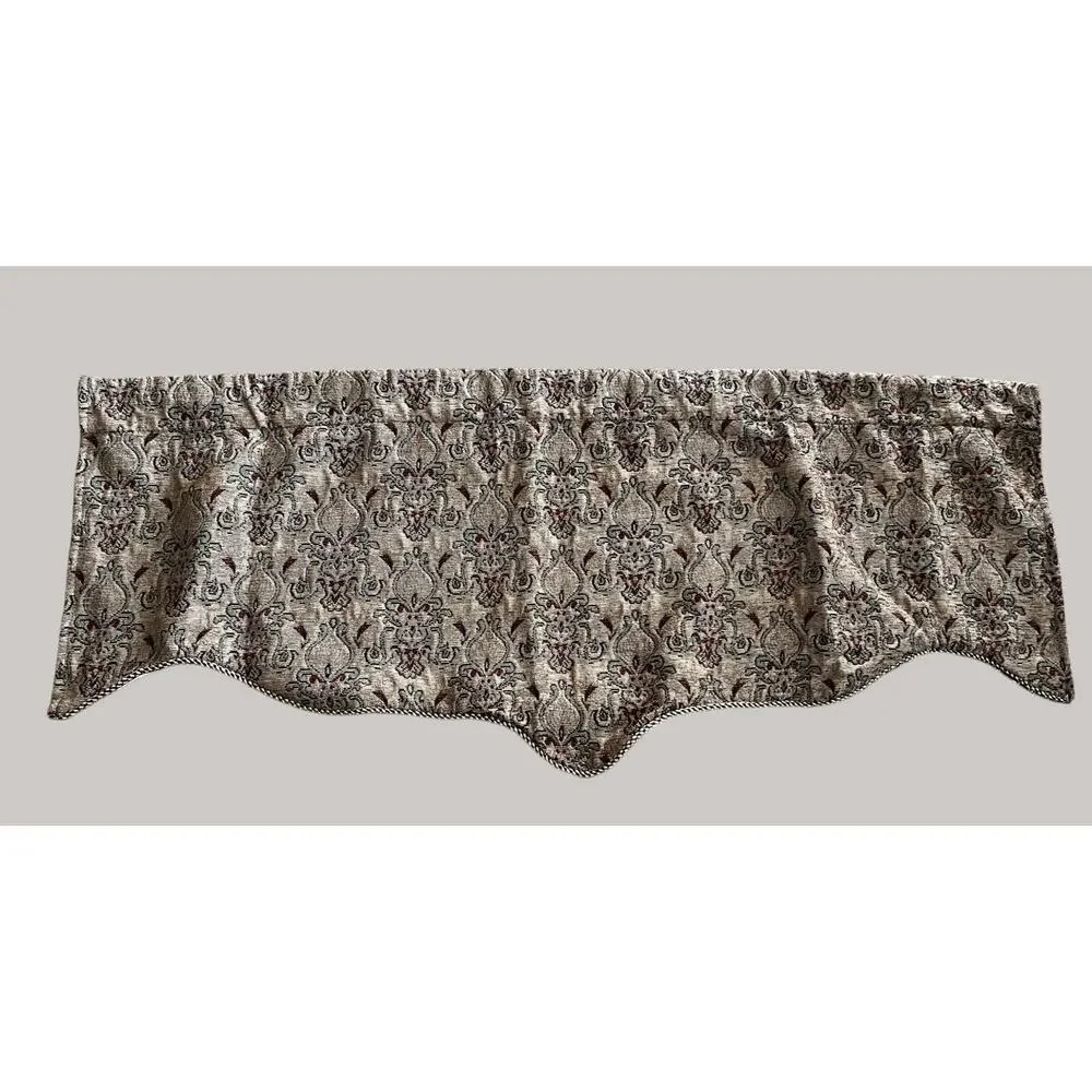 4 Springs Global Luxury Window Teardrop Valances Tapestry Damask Tassels 50